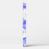 Witte klaprozen: handgetekende Paarse naadloos Case-Mate iPhone Case (Achterkant / Links)