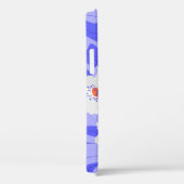 Witte klaprozen: handgetekende Paarse naadloos Case-Mate iPhone Case (Achterkant / Rechts)