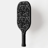 Witte Klarinetten Muzieknoten Pickleball Paddle (Links)