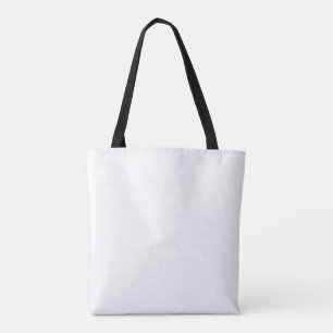 Witte klassieke effen en eenvoudige effen kleur tote bag