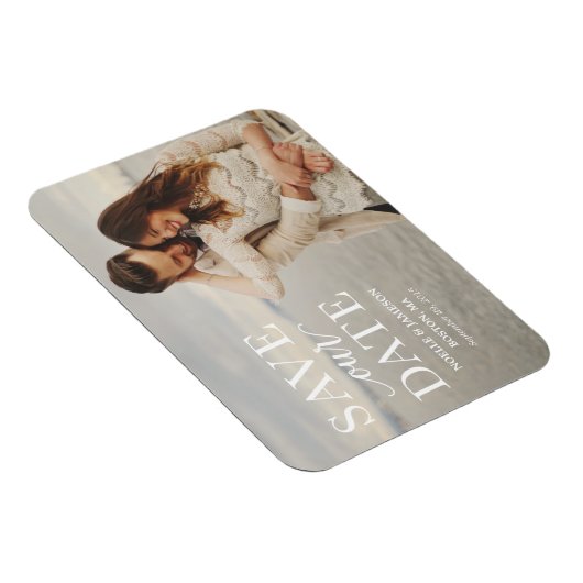 Witte klassieke overlay | De datummagneet opslaan Magneet (Rechterzijde)