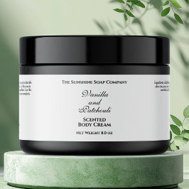 Witte Klassieke Stijl Waterdichte Cosmetica Pot La Waterfles Etiket