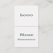 Witte klassieke Visitekaartjes (Voorkant)