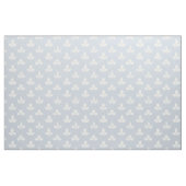Witte Klaver op Bord Dusty Blue Stof (Fat Quarter)