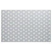 Witte klaver op grijs stof (Fat Quarter)