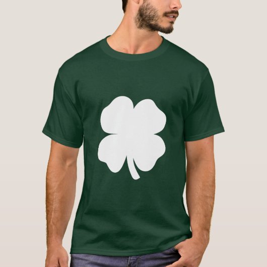 Witte Klaver T-shirt (Voorkant)