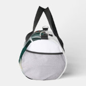 Witte Kleine Duffel Bag Trend Abstract Groen Goud Plunjezak (Rechts)