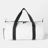 Witte Kleine Duffel Bag Trend Abstract Groen Goud Plunjezak (Achterkant)