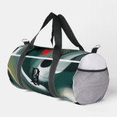 Witte Kleine Duffel Bag Trend Abstract Groen Goud Plunjezak (Rechterhoek)
