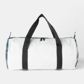 Witte Kleine Gym Bag Trend Abstracte Blauwe Oceaan Plunjezak (Achterkant)