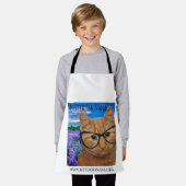 Witte kleine kinder schort beter vragen Nana (Gedragen)