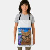 Witte kleine kinder schort beter vragen Nana (Insitu)