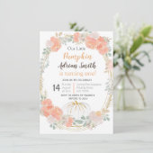 Witte Kleine Pompoen Herfst Verjaardag Herfst Kaart (Staand voorkant)