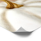 Witte Kleine pompoen kraft welkom baby shower Poster (Hoek)