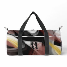 Witte kleine sporttas Trend Abstract Poederig