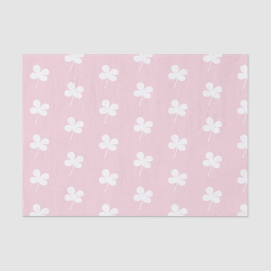 Witte kleppen op roze tissuepapier (Voorkant)