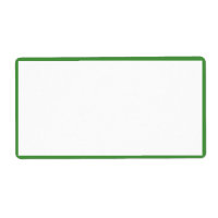 Witte kleur met dunne groene grenzen