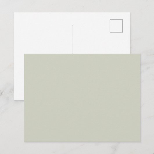 Witte kleur Solid Color Briefkaart (Voorkant / Achterkant)