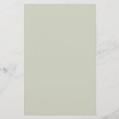 Witte kleur Solid Color Briefpapier (Achterkant)