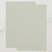 Witte kleur Solid Color Briefpapier (Voorkant / Achterkant)