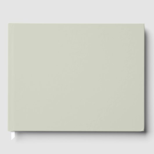 Witte kleur Solid Color Gastenboek (Voorkant)