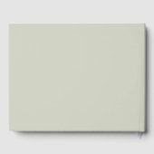 Witte kleur Solid Color Gastenboek (Achterkant)