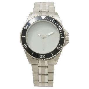 Witte kleur Solid Color Horloge
