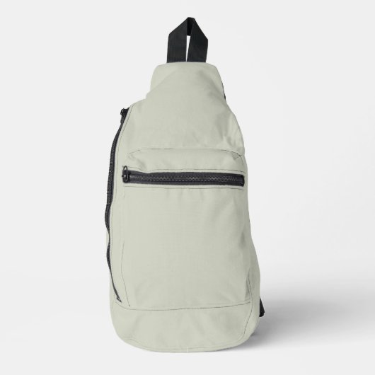 Witte kleur Solid Color Sling Bag (Voorkant)