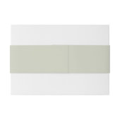 Witte kleur Solid Color Uitnodigingen Wikkel (Achterkant Voorbeeld)
