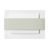 Witte kleur Solid Color Uitnodigingen Wikkel (Voorkant Voorbeeld)