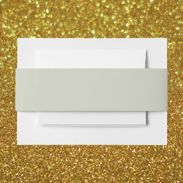 Witte kleur Solid Color Uitnodigingen Wikkel