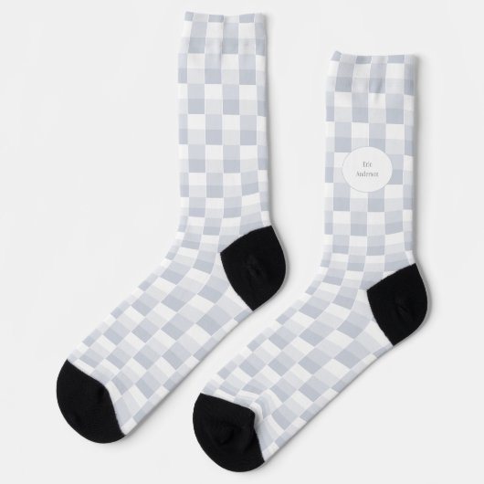Witte Kleurblokken Sokken (Links)