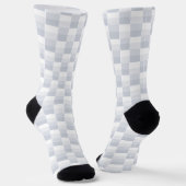 Witte Kleurblokken Sokken (Gebogen)
