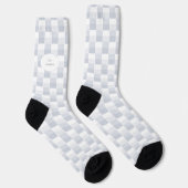 Witte Kleurblokken Sokken (Rechts)