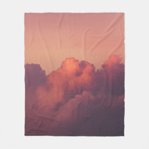 WITTE KLEUREN EN BLAUWE SKY FLEECE DEKEN