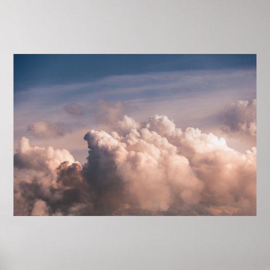 WITTE KLEUREN ONDER BLAUWE HUIDEN POSTER (Voorkant)