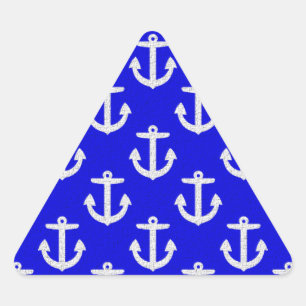 Witte kleuren op blauwe achtergrond sticker