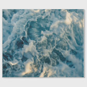 WITTE KLEUREN OP BLAUWE SKY CADEAUPAPIER (Vlak)