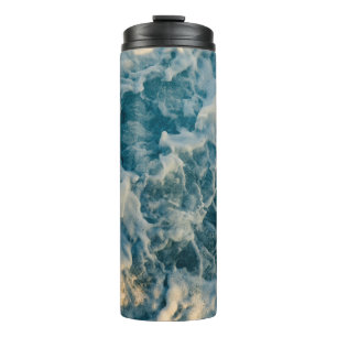 WITTE KLEUREN OP BLAUWE SKY THERMOSBEKER