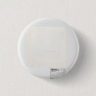 Witte Kleuren "Post-Post" Speld: Knop  Ronde Button 3,2 Cm