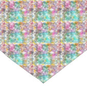 Witte kleurrijke bloemen tafelkleed (Gekanteld)