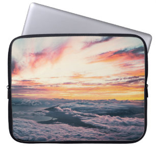 WITTE KLEUTEN IN GOLDEN UUR LAPTOP SLEEVE