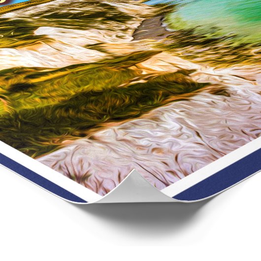 WITTE KLIFFEN VAN DOVER - DOVER KENT ENGLAND POSTER (Hoek)