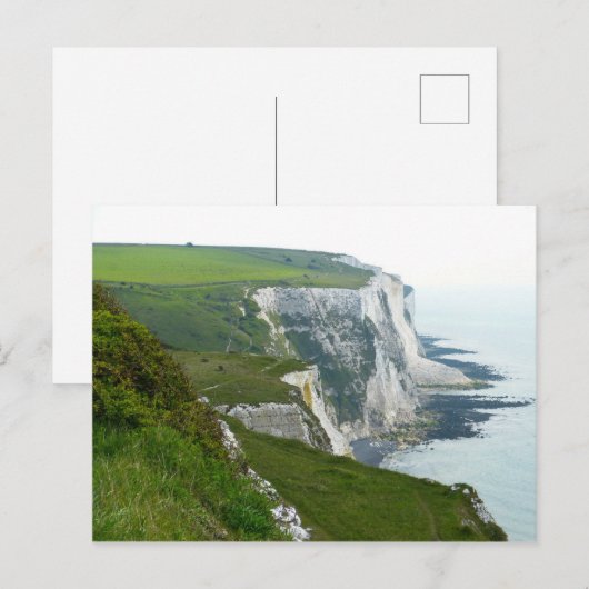 Witte kliffen van Dover, Engeland Briefkaart (Voorkant / Achterkant)