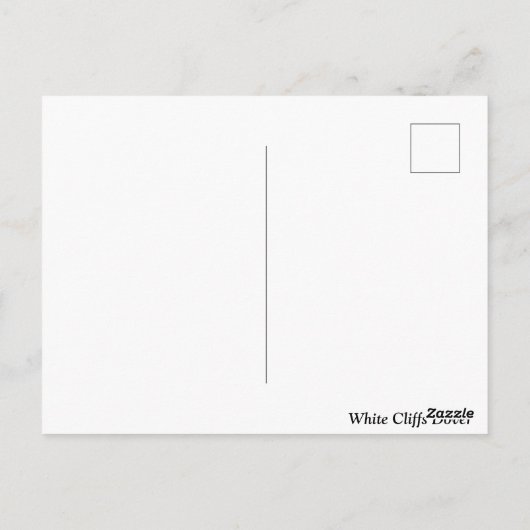 Witte kliffen van Dover, Engeland Briefkaart (Achterkant)
