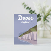 Witte kliffen van Dover-reisposter Briefkaart (Staand voorkant)