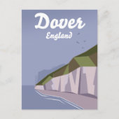 Witte kliffen van Dover-reisposter Briefkaart (Voorkant)