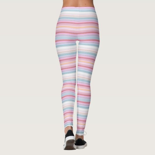 Witte knijpstrepen leggings (Achterkant)