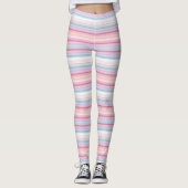 Witte knijpstrepen leggings (Voorkant)