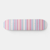 Witte knijpstrepen persoonlijk skateboard (Horizontaal)